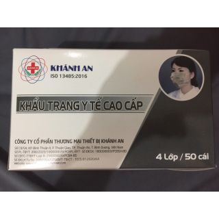 Khau trang y tế 4 lớp cao cấp ( 1 cái) màu ngẫu nhiên