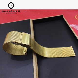 [SALE HOT] Dây đồng hồ thép lưới cao cấp nam size 22mm màu vàng (TẶNG NGAY 2 CHỐT)