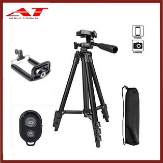 [TẶNG REMMOTE] Chân máy ảnh Tripod 3120 tặng Giá kẹp điện thoại, REMOTE và Túi đựng