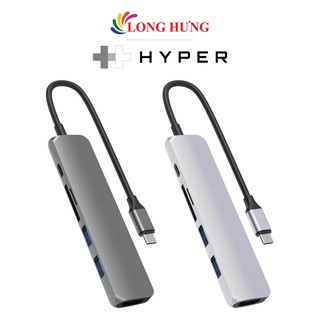 [Mã ELMALL10 giảm 10% đơn 500K] Cổng chuyển đổi HyperDrive Bar 6-in-1 USB-C Hub HD22E - Hàng chính hãng