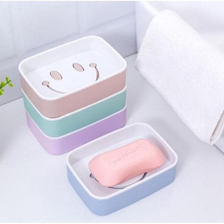 Hộp đựng xà phòng mặt cười 2 lớp