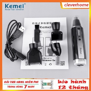 Tăng đơ cắt tóc không dây đa năng 4 trong 1 cắt tóc, cạo râu, tỉa lông mũi, tỉa lông mày dùng cho nam giới Kemei 6630