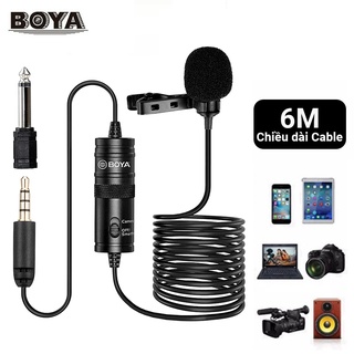 [Mã ELHACE giảm 4% đơn 300K] Micro cài áo Boya BY M1 - Hỗ trợ ghi âm cho điện thoại, máy ảnh DSLR, máy quay
