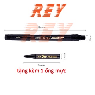 [Tặng kèm ống mực] Bút viết thư pháp hán tự, calligraphy, kanji Baoke S20 S21 S22 S23