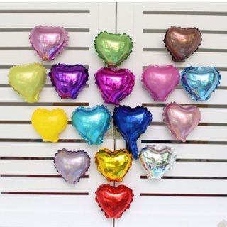 BÓNG NHÔM TRÁI TIM 12CM trang trí tiệc: sinh  nhật, cưới hỏi, chụp hình, trang trí bachdrop