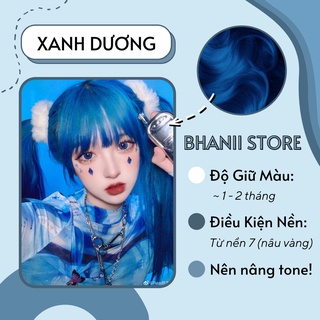 Thuốc nhuộm tóc Xanh Dương KHÔNG TẨY bhanii store