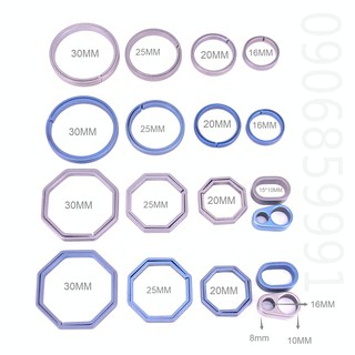 Khoen móc khóa,ring đeo phụ kiện EDC titan (Nhiều Size)