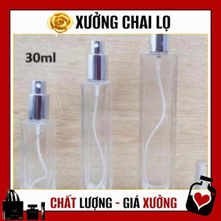 Lọ Chiết Nước Hoa ❤ TOP GIÁ RẺ ❤ Lọ chiết nước hoa 50ml Vuông Cao , lọ dầu thơm ,Xưởng Chai Lọ