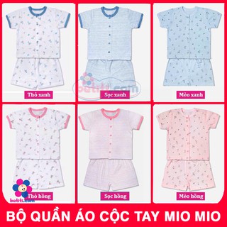 [MIO CỘC] Bộ Quần Áo Sơ Sinh Ngắn Tay Mio Mio Cài Giữa / Cotton Mỏng / Mát - MioMio Việt Nam