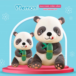 [Mã LIFEMALL2505 giảm 10% đơn 250K] Gấu Bông Hình Gấu Trúc Ngồi Dễ Thương Cao Cấp Memon