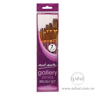 [ARBAT] Cọ bộ màu nước Mont Marte - Set 7 cây