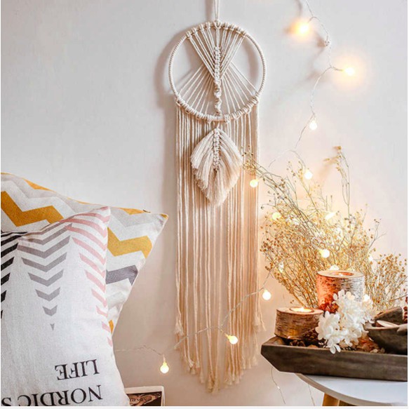 Mành treo Dreamcather Macrame decor, trang trí nhà cửa DC012
