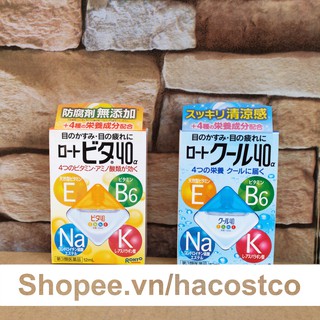 Nước Nhỏ Mắt Rohto Vita 40 Nhật Bản 12ml - Rohto nhật bản Vitamin 40