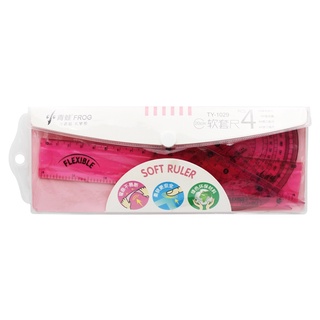 Bộ 4 Thước Dẻo 20 cm - XiaoQingWa TY-1029 - Màu Hồng
