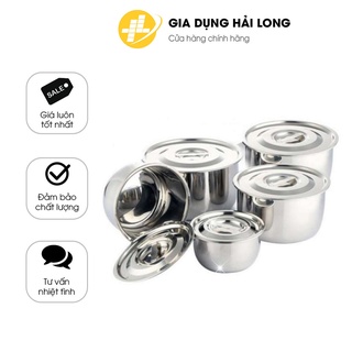 Thố đựng thức ăn có nắp dày, inox không gỉ