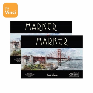 [ DaVinci ] Vở A5 vẽ truyền thần , vẽ phác thảo kí họa , vẽ màu marker 30 trang