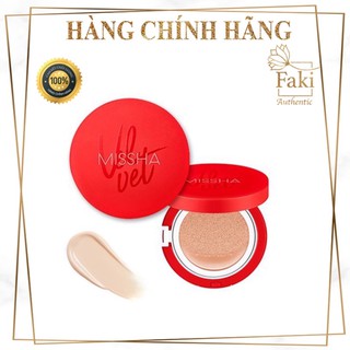 Cushion Missha Velvet Finish Cushion, phấn nước Missha vỏ đỏ
