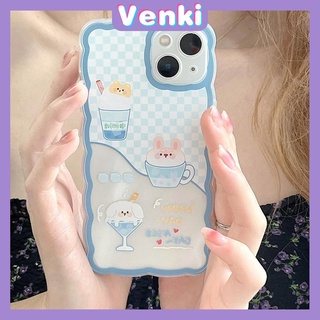 iPhone Case Silicone Soft Case Clear Case Wave Airbag Shockproof Camera Cover Protection Cartoon Cute Compatible For iPhone 11 iPhone 13 Pro Max iPhone 12 Pro Max iPhone 7 Plus xr