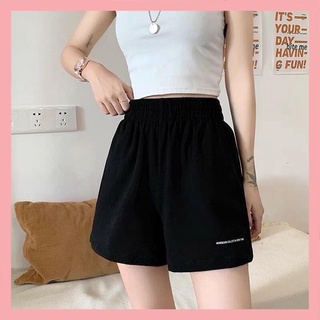 Quần Short Nữ Chữ Nhỏ Unisex♥️ FREESHIP  Shorts Đùi Ống Rộng♥️Sooc Cạp Chun🦋Sọt Ngắn