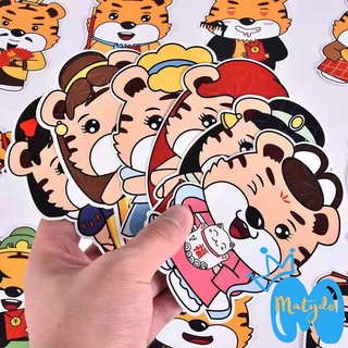 Bao lì xì hoạt hình chibi năm 2022 nhâm dần có hình chú hổ đáng yêu mừng tuổi cho bé được chọn mẫu