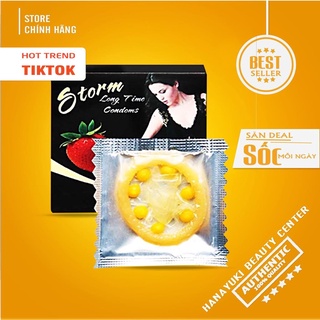 Bao cao su 1 cái - gai bi lớn Storm kéo dài thời gian/ bcs gân siêu mỏng độc đáo 49mm/52mm - 1 cái