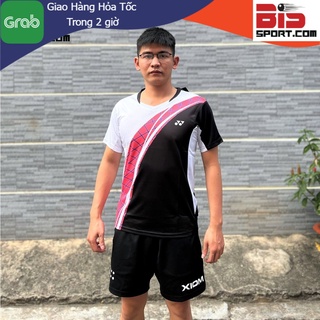 Áo Cầu Lông Yonex 6234A Trắng Hồng Đen - Vải Mát , Ôm From Chuẩn ( Nam , Nữ )