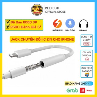 Jack chuyển iphone có mic, cổng chuyển chân sạc thành chân tai nghe 3.5mm chính hãng - Beetech