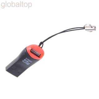 Đầu đọc thẻ nhớ mini hỗ trợ USB 2.0 có dây móc khóa chống thất lạc