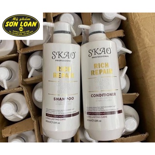 [Hàng chính hãng]Bộ Dầu Gội Xả SKAO RICH REPAIR Cao Cấp Thơm Mềm Mượt 800mlx2