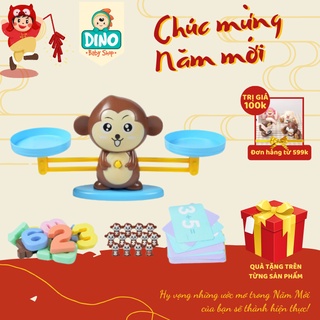 Đồ chơi toán học cân bằng trọng lượng chất liệu nhựa ABS cao cấp an toàn cho trẻ Dino