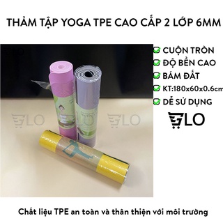 Thảm Tập Yoga TPE Cao Cấp 2 Lớp 6mm