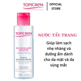 Nước tẩy trang dịu nhẹ làm sạch da - Topicrem Gentle Micellar Water 100ml
