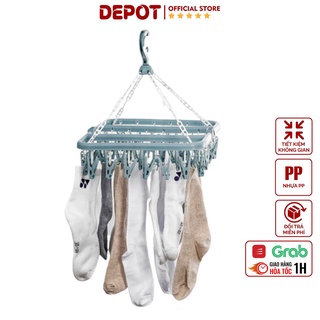 Móc treo quần áo 32 kẹp đa năng, móc treo tã lót, tất và quần áo tiện dụng