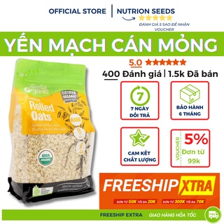 [Mã GROSALE giảm 10% đơn 150K] Yến mạch hữu cơ nguyên hạt cán mỏng Absolute Organic Rolled Oat (700g)