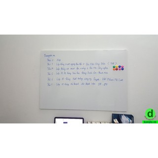 Bảng từ trắng không khung kích thước 120 x 240