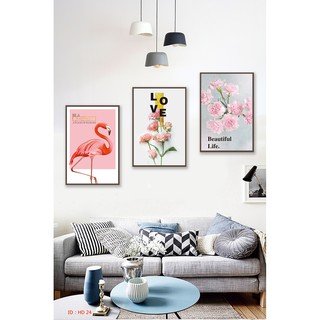Combo 3 tranh canvas khung gỗ cao cấp - 30016