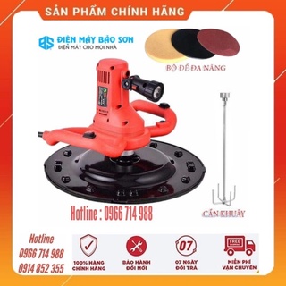 Máy Xoa Hồ Vữa Trát Tường Chà Nhám Đa Năng 380MM 2 Tay Cầm Siêu Nhanh Điều Chỉnh 6 Tốc Độ Có Đèn Pin