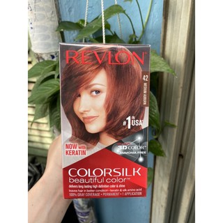 Thuốc Nhuộm Tóc Phủ Bạc Revlon Số 42 Hàng Mỹ Màu Nâu Đỏ Vừa