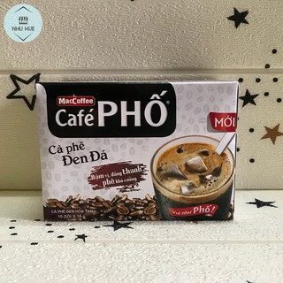 Cà phê đen đá Maccoffee Cafe Phố (10 gói x 16g)