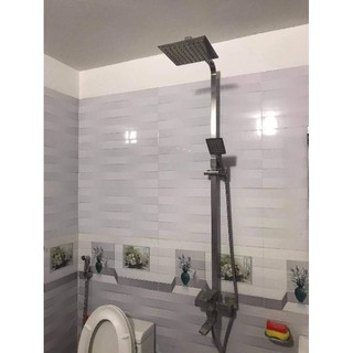 GIÁ XƯỞNG] Sen cây tắm vuông inox sus304 nóng lạnh