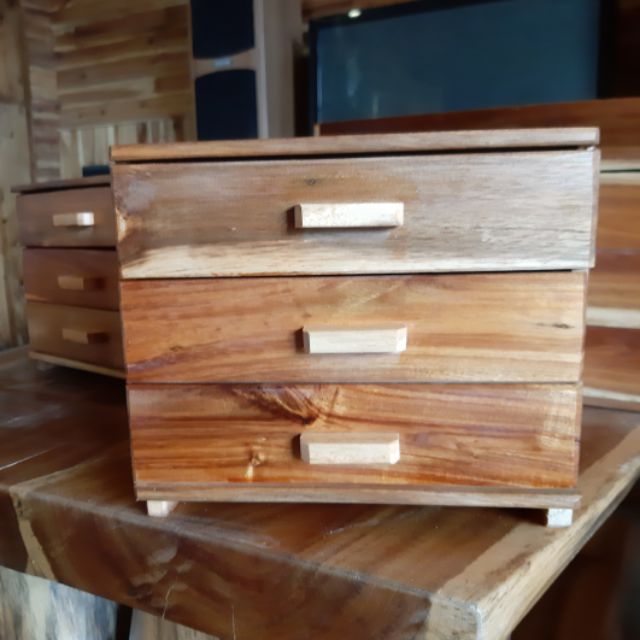 Tủ gỗ mini 3 ngăn