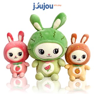 Gấu bông thỏ bông cute size 2535cm cao cấp JouJou thú nhồi bông thỏ mềm mịn dễ thương