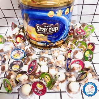 Hộp 100 chén bánh socola Star Cup Thái