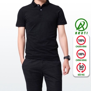 Áo Polo Nam AROTI Cổ Bẻ Vải Cotton Đẹp Cao Cấp, Mặc Siêu Mát Và Thoải Mái Chuẩn Form Đơn Giản,Lịch Lãm Nhiều Màu TA112-Đ