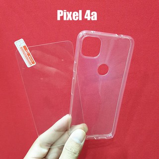 Bộ ốp lưng kính cường lực Google Pixel 4a
