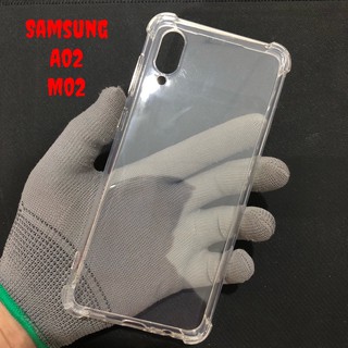 Ốp Lưng Samsung A02/M02 Dẻo Trong Suốt Chống Sốc Có Gù Bảo Vệ 4 Gốc