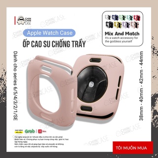 Ốp Bảo Vệ Mặt Đồng Hồ Thông Minh Apple Watch Series SE/6/5/4/3/2/1 Bằng Silicone Full Size 38/40/42/44mm - Chinchin Case