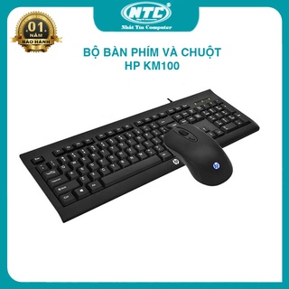 Bộ bàn phím và chuột HP KM100 cực êm - kèm 8 nút dự phòng (Đen) - Nhất Tín Computer