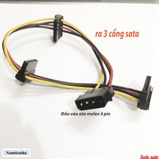 Cáp chia 3 cổng Sata từ chân Ata Molex loại tốt - TQCAP002