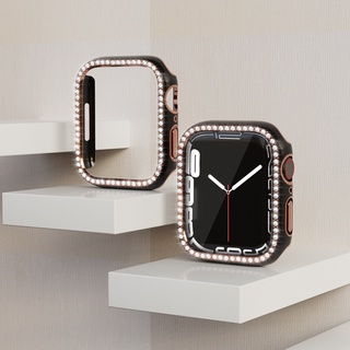 Ốp Case bảo vệ viền đính đá cho Apple Watch Series 7 (Size 41mm/45mm).